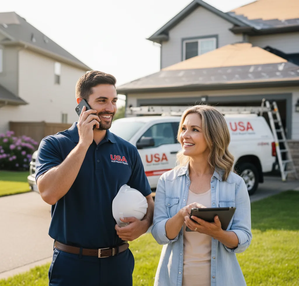 USA Roof Repair Experts customer support in Helper
